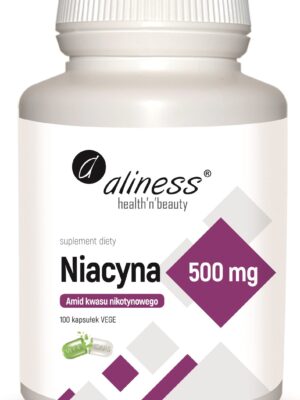 Niacyna, Amid Kwasu nikotynowego 500 mg 100 kaps VEGE Aliness