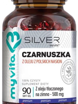 Olej z czarnuszki 500 mg silver pure 100% 90kap. MyVita