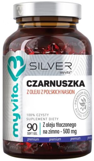 Olej-z-Czarnuszki-500mg-SILVER-PURE-100-Myvita-90-kapsulek.jpg Olej z czarnuszki 500 mg silver pure 100% 90kap. MyVita