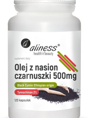 Olej z nasion czarnuszki 2% 500 mg 120 kaps. Aliness