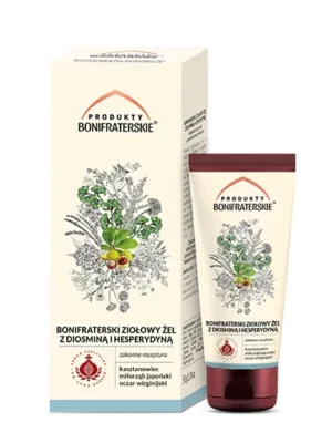 Żel ziołowy z diosminą i hesperydyną 50g Produkty Bonifraterskie