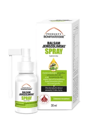 Balsam jerozolimski spray do ust 30ml Produkty Bonifraterskie