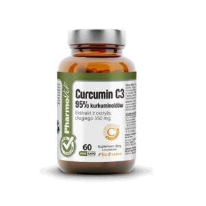 Pharmovit-Curcumin-C3-95-kurkuminoidow-60-kaps-Vcaps®.jpg Curcumin C3 ekstrakt z kurkumy 350mg 60kap Pharmovit