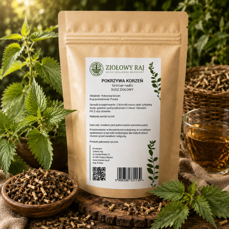 Pokrzywa korzeń 50g Ziołowy Raj
