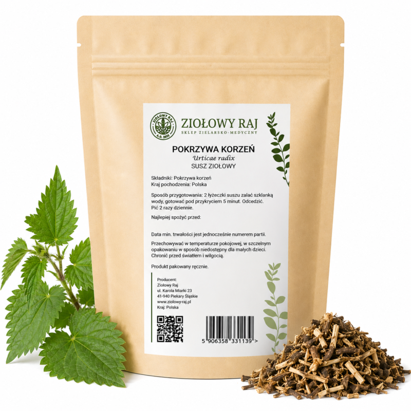 Pokrzywa korzeń 50g Ziołowy Raj