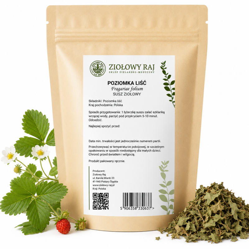 Poziomka liść 50g Ziołowy Raj