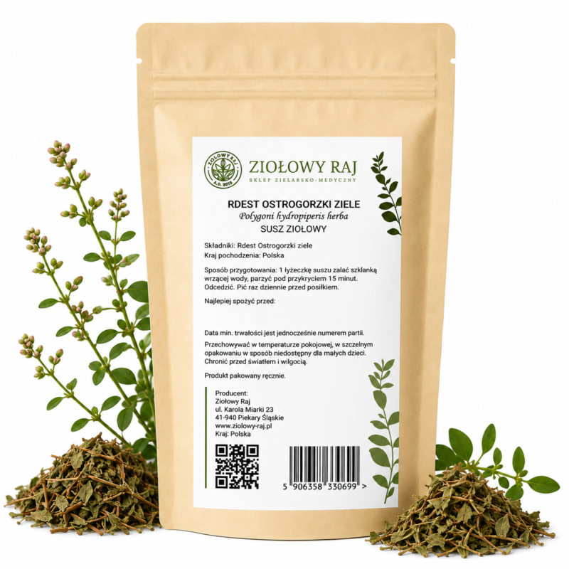 Rdest ostrogorzki ziele prosta Rdest Ostrogorzki ziele 50g Ziołowy Raj
