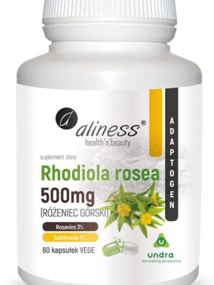 Rhodiola rosea (różeniec górski) 500mg 60 kaps. Vege Aliness