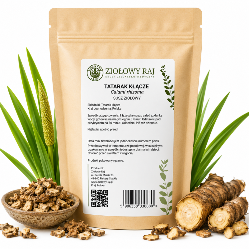 Tatarak kłącze prosta Tatarak kłącze 50g Ziołowy Raj