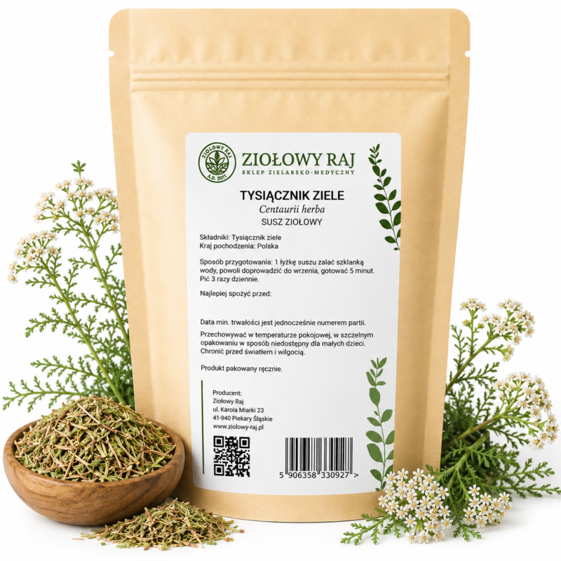 Tysiącznik ziele prosta Tysiącznik ziele 50g Ziołowy Raj