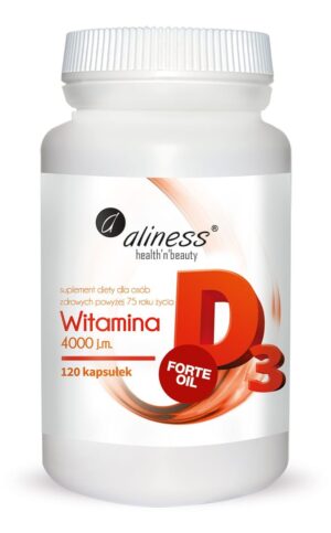 Vit-D3-forte-dla-seniorow.jpg Witamina D3 4000 j.m. FORTE 120 kaps. Aliness