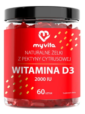 Żelki naturalne witamina D3 2000IU 60szt. MyVita