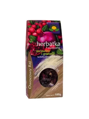 Herbatka z owocami żurawiny i granatu 100g Natura Wita