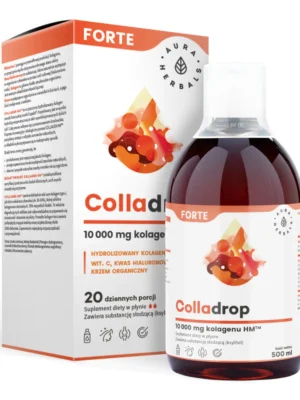 Colladrop forte kolagen morski 1000mg płyn 500ml Aura Herbals
