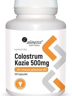 Colostrum Kozie 28% IG 500 mg 100 kaps. Aliness