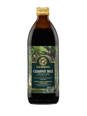 Czarny bez sok 100% 500ml Herbal Monasterium