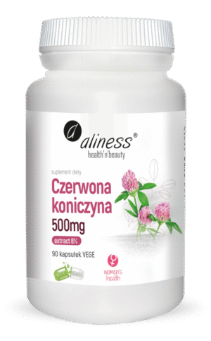 czerwona-koniczyna-wezsza.png Czerwona koniczyna extract 8% 500 mg 90 kap. Vege Aliness