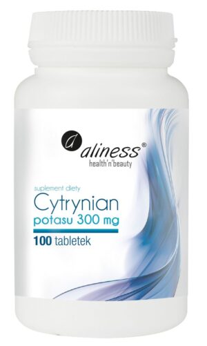 e869cc25bdc90c9507b27a4f8e5d2107.jpg Cytrynian potasu 300 mg x 100 tab. VEGE Aliness