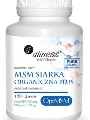 MSM siarka Organiczna PLUS 180 tab. Aliness