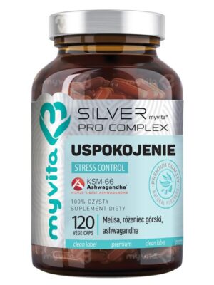 Uspokojenie stress control silver pro complex 120 kap. MyVita