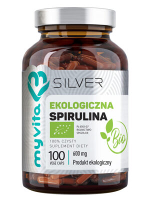 Spirulina BIO 600 mg silver pure 100% 100kap. MyVita