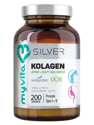 Kolagen arthro+beauty dual complex (typ I, II) proszek silver pure 100% 200g MyVita