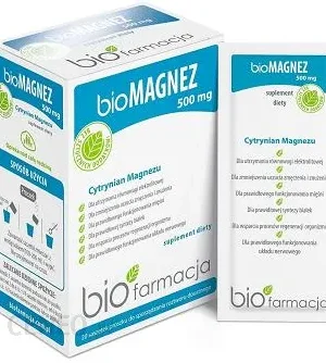 BIO magnez (500mg) 20 sasz. Biofarmacja