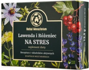 Lawenda i różeniec na stres 30kap. Herbal Monasterium