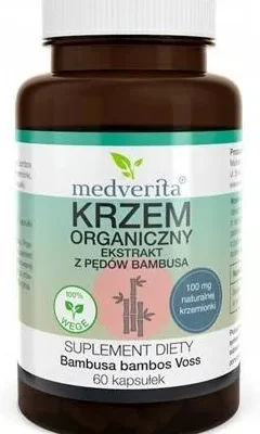 Krzem organiczny z bambusa 100mg 60kap. Medverita