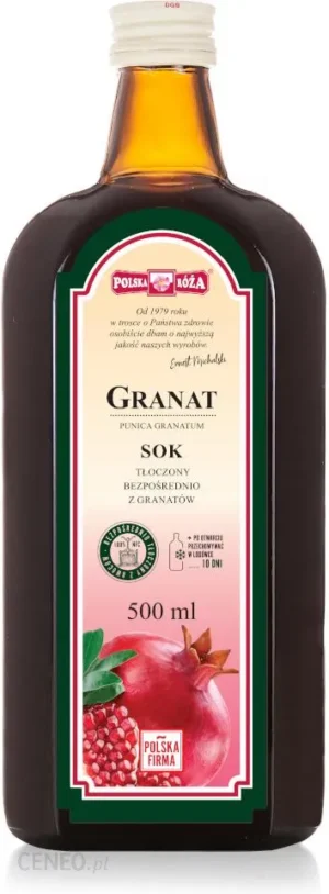 i-polska-roza-granat-sok-100-500ml-bez-cukru.webp Granat sok 100% 500ml Polska Róża