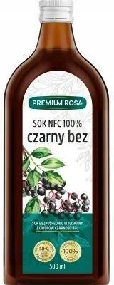 Czarny bez sok 100% 500ml Premium Rosa