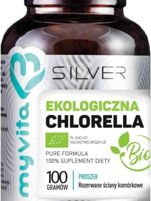 Chlorella BIO proszek silver pure 100 % 100g MyVita