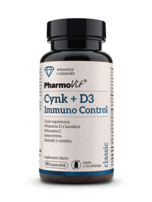 Cynk+D3 Immuno control 90kap. Pharmovit
