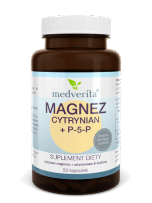Magnez cytrynian+ B6 50kap. Medverita