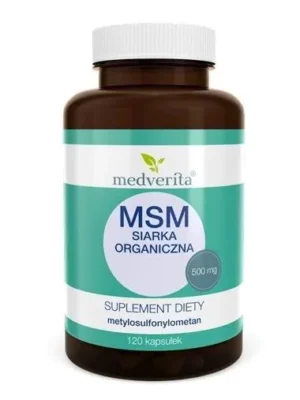 MSM (siarka organiczna) 500mg 120kap. Medverita