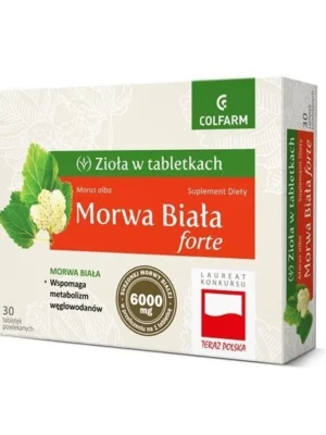 Morwa biała forte 30tab. Colfarm