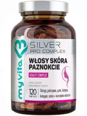 Włosy, skóra, paznokcie beauty silver pro complex 120kap. MyVita