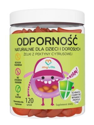 Żelki naturalne odporność (dzieci&dorośli) 120szt. MyVita