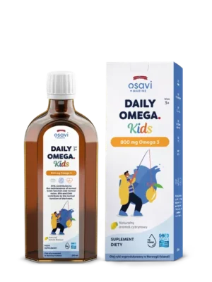 Daily Omega Kids 800 mg Omega 3, naturalny aromat cytrynowy 250 ml Osavi