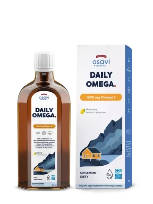 Daily Omega 1600 mg Omega 3 naturalny aromat cytrynowy 250 ml Osavi