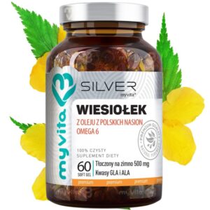 no-imagep.jpg Olej z wiesiołka 500 mg silver pure 100% 60kap. MyVita