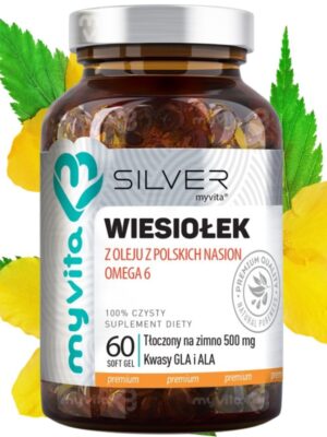 Olej z wiesiołka 500 mg silver pure 100% 60kap. MyVita