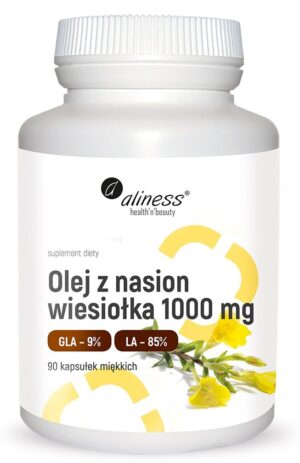olej-z-wiesiolka-net.jpg Olej z nasion wiesiołka 1000 mg 90 kaps. Aliness