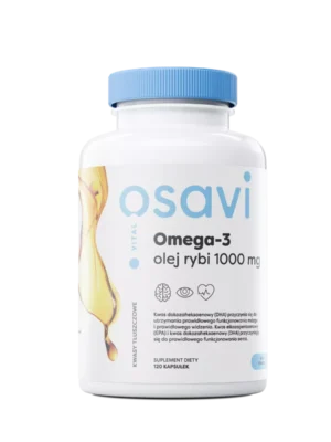 Omega-3 olej rybi 1000 mg 120 kap. smak cytrynowy Osavi