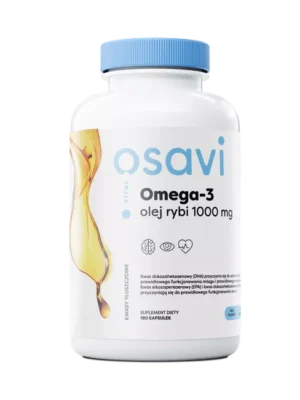Omega-3 olej rybi 1000 mg 180 kap. smak cytrynowy Osavi