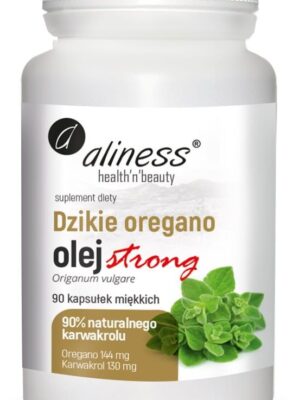 Dzikie oregano olej STRONG 100% naturalny 90 kaps. Aliness