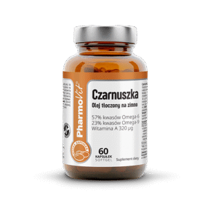 Czarnuszka olej tłoczony na zimno 500mg 60kap. Pharmovit