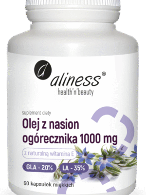 Olej z nasion ogórecznika 20%/35% 1000 mg 60 kaps. Aliness