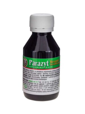 parazyt-krople-bezalkoholowe-100ml.jpg Parazyt krople przeciwpasożytnicze bezalkoholowe 100ml Herbarium św Franciszka