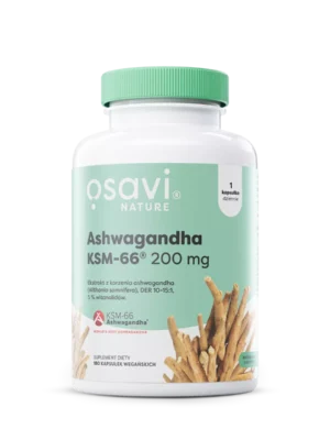 Ashwagandha KSM-66® 200 mg 180 kap. Osavi